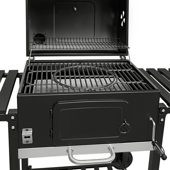 XL houtskool BBQ - smoker barbecue - 57 x 41,5 cm grilloppervlak - draagbaar — afbeelding 5