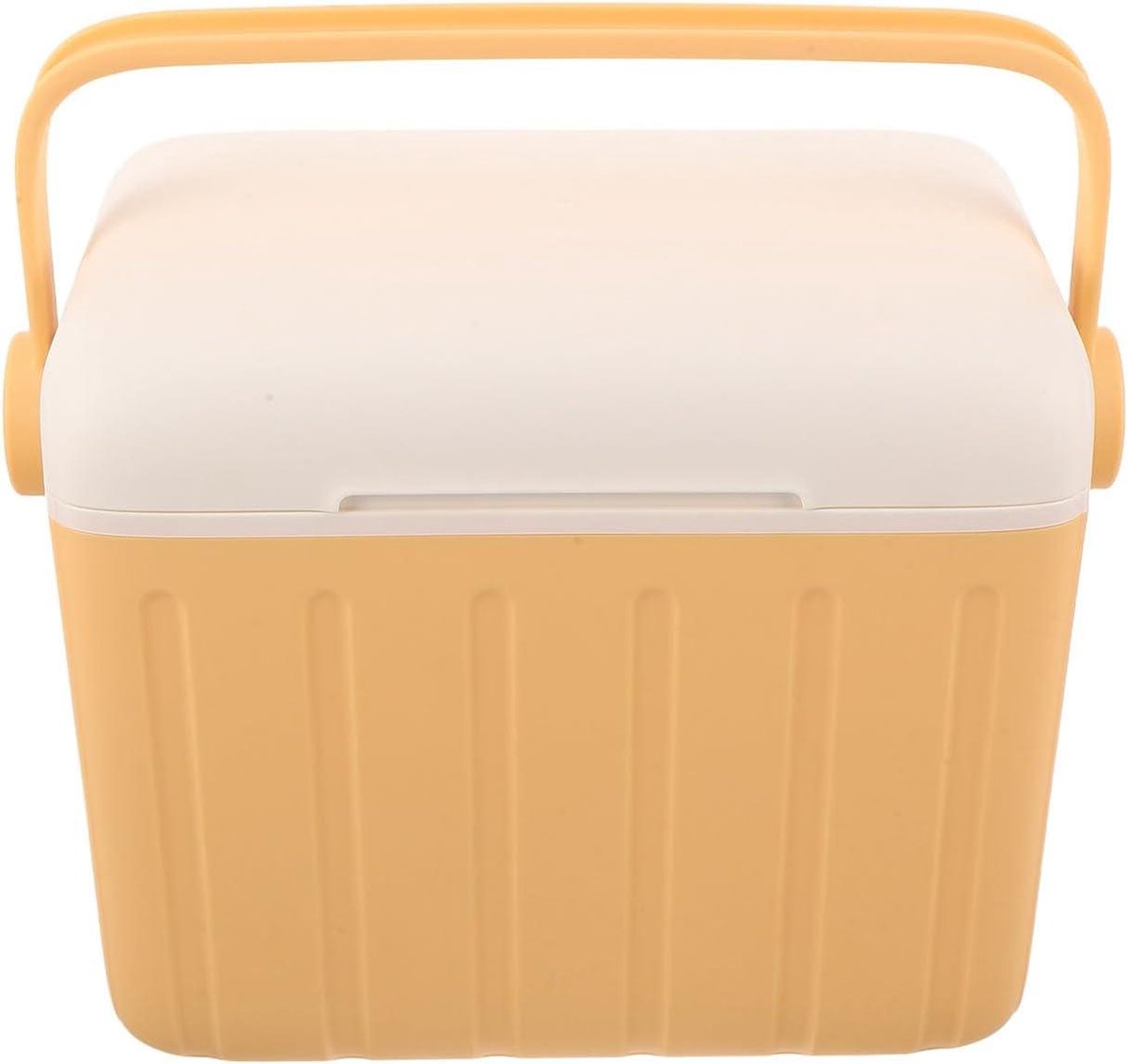 Geïsoleerde Koelbox - Draagbare Ice Box - Outdoor Picknick - Ergonomische Handgrepen - 26x22x17 cm - Geel