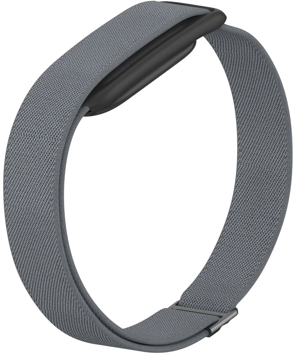 Elatisch Bandje geschikt voor Fitbit Air - Charcoal grijs
