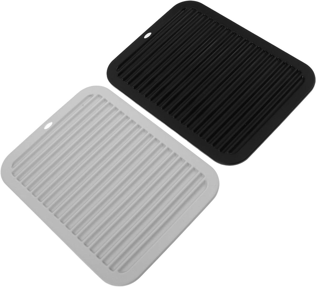 Siliconenmatten Hittebestendig - Stylingtool Mat - Snelle Afkoeling - Beschermt Meubels - 2 Stuks 30x23cm - Diverse Kleuren