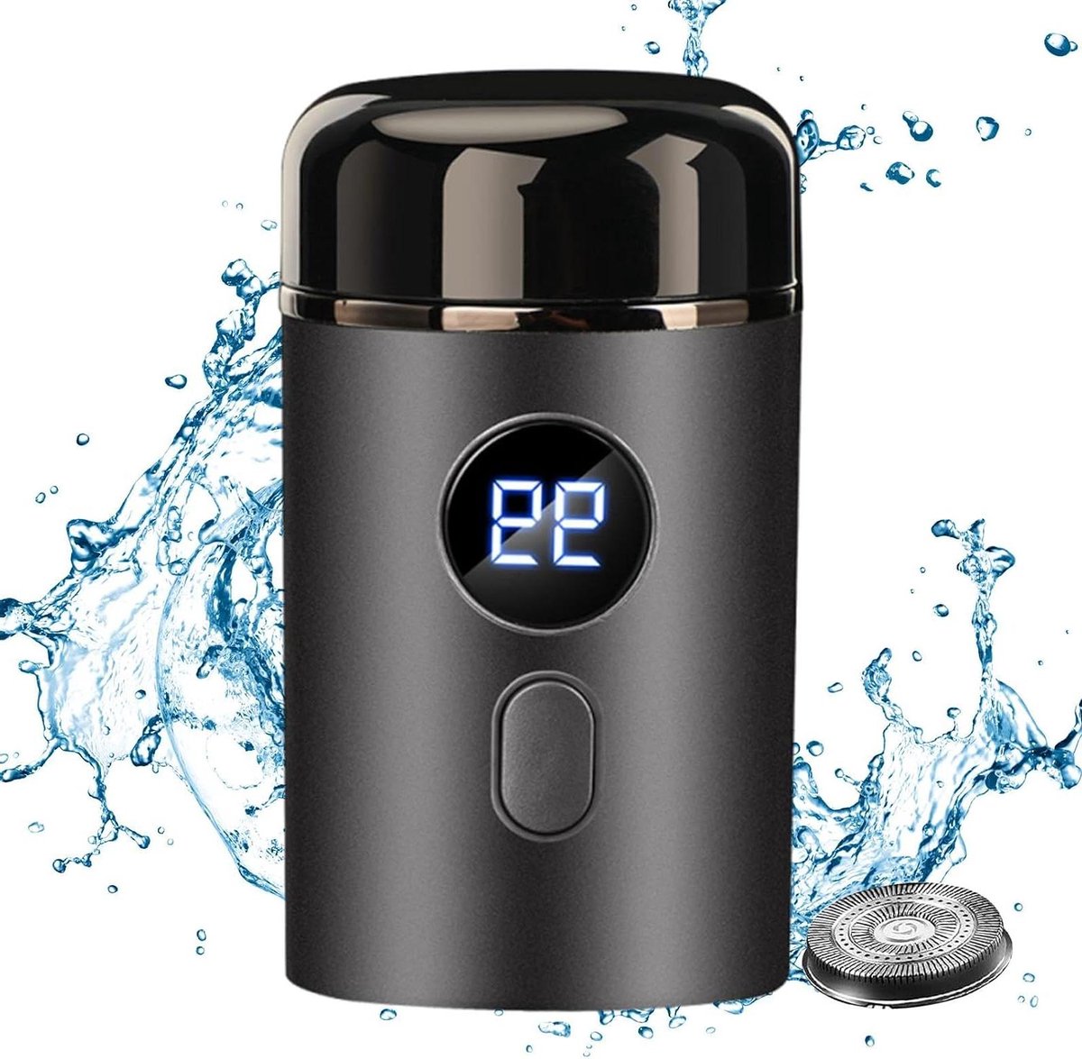 Elektrisch Scheerapparaat - Draagbaar Scheerapparaat - Reizen en Verzorging - IPX7 Waterdicht - 4x4x7 cm - Zwart