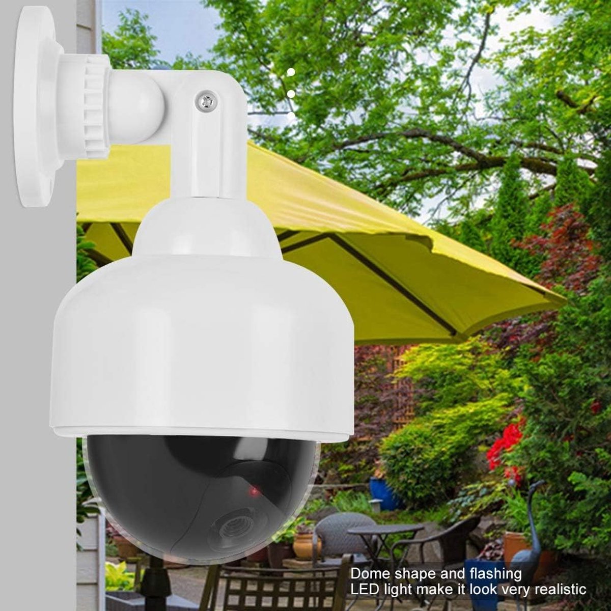 Nep Beveiligingscamera - Dummy Camera - Huis Beveiligen - Realistisch Uiterlijk - 24 x 13 x 14 cm - Wit