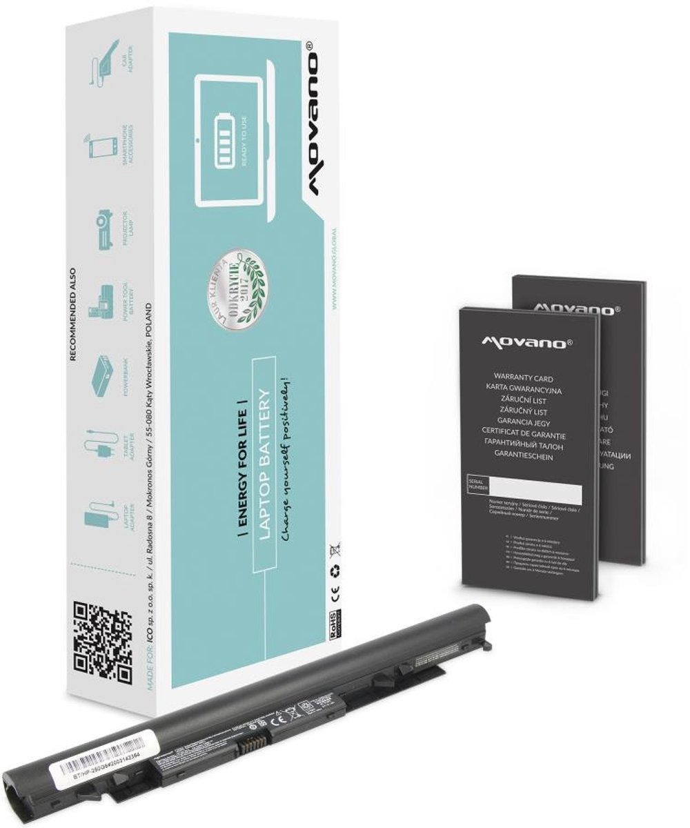 Movano Notebook Accu Hp Jc03 Jc04 240 245 250 255 258 G6 14.4V-14.8V