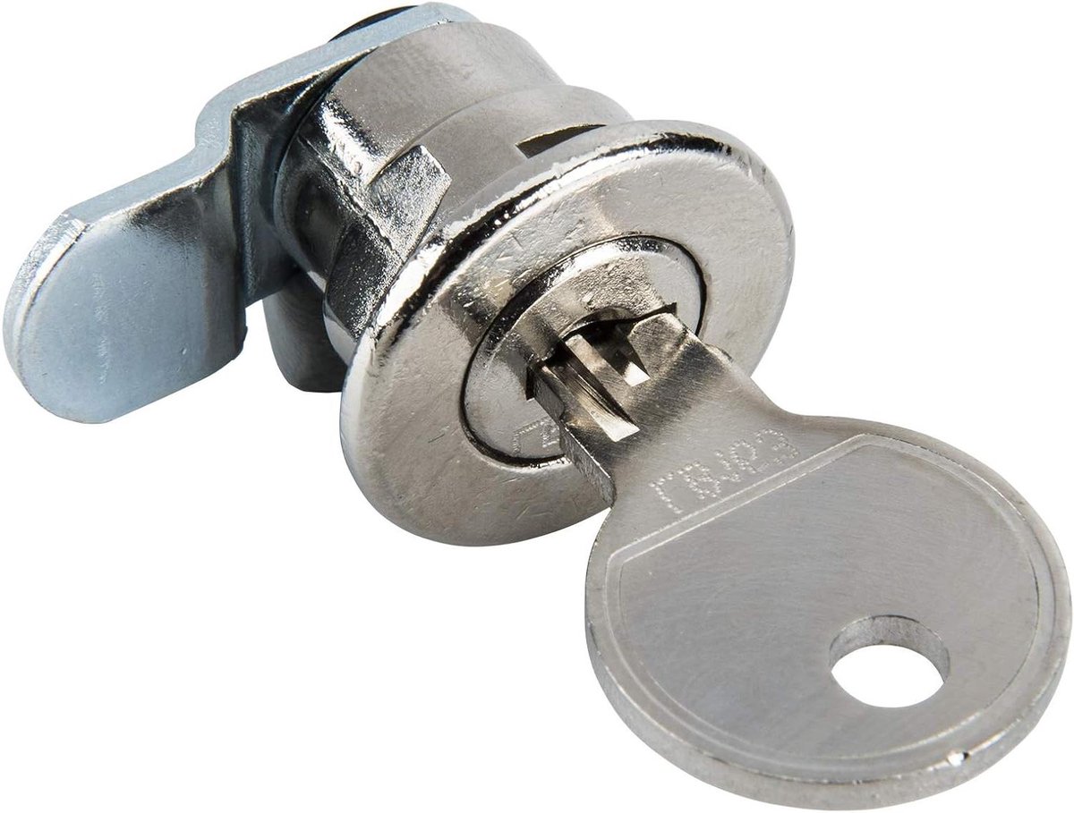 Veiligheidsslot Brievenbus - Cilinderslot - Brievenbus Beveiligen - Inclusief 2 sleutels - 13 x 8.5 cm - Grijs