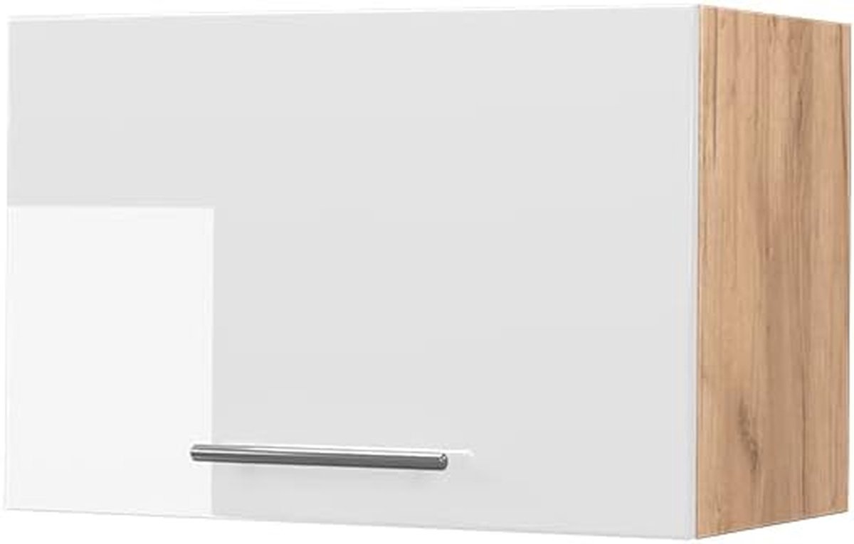 Keuken Hangend Kast - Keukenmodule Opbergkast - Keuken Organiseren - Soft-close Scharnieren - 60 cm Breed - Wit Hoogglans