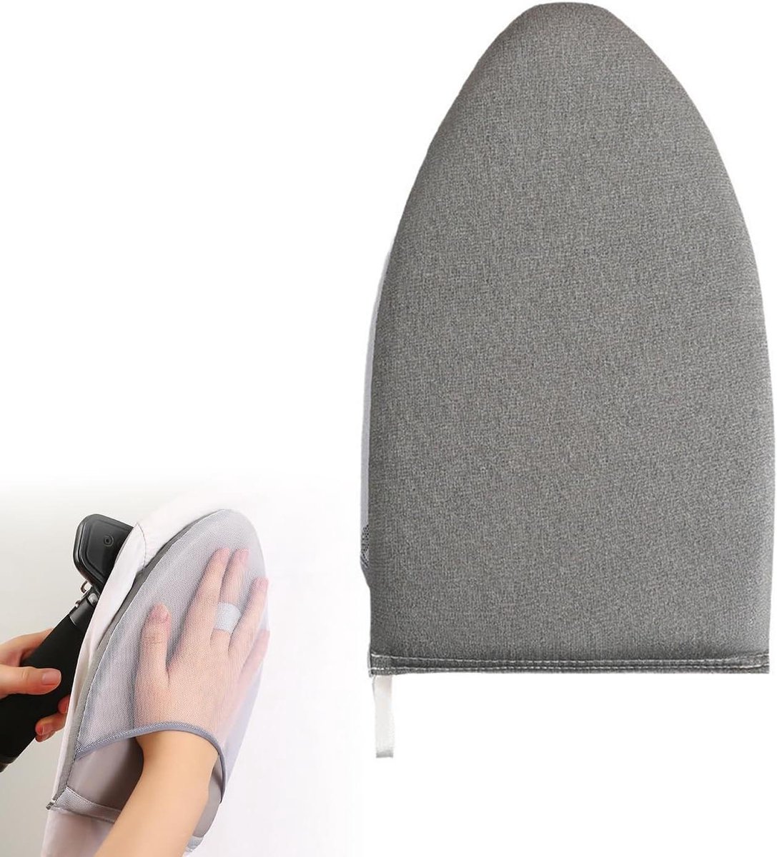Stoom strijk set - Hittebestendige handschoen - Kleding kreukvrij - Geïntegreerde vingerlus - 235 cm - Grijs