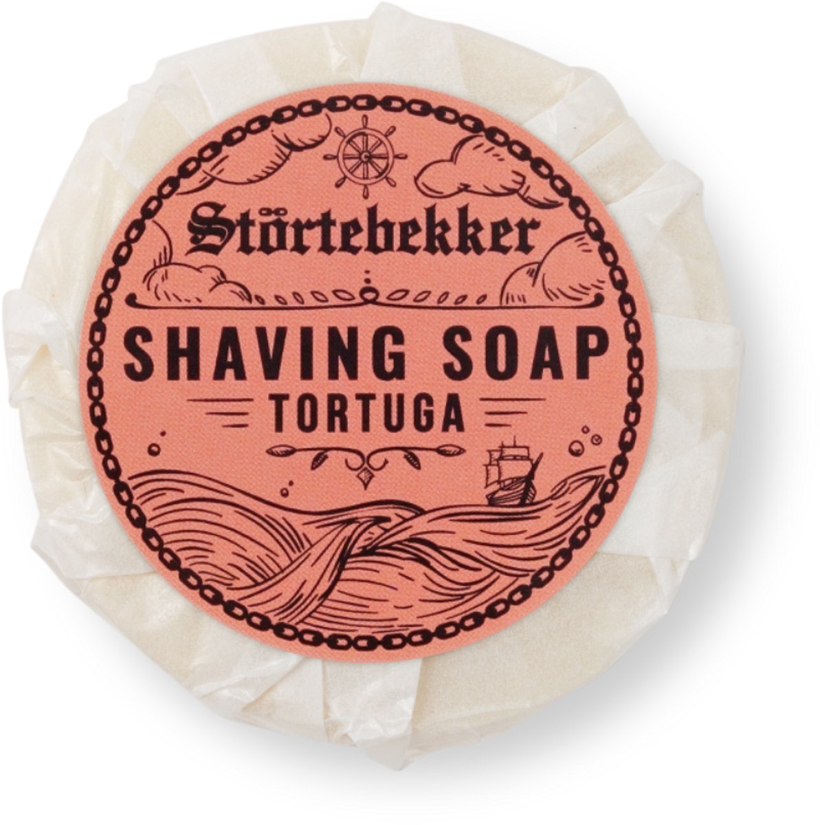 Störtebekker® Premium Scheerzeep 70 g (Tortuga) - Kruidige, frisse geur - Handgemaakte zeep voor een rijk schuim - Perfect voor het scheren met een scheermes - Veganistische scheerzeep voor dames en heren - Shaving Soap