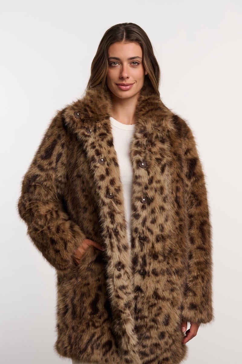 Rino & Pelle Jassen Viola coat Cheetah