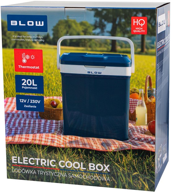 Blow - koelbox voor in de auto, inhoud 20 l, koel- en verwarmingsfunctie, thermostaat, draaggreep, 44-315# van blow — afbeelding 4