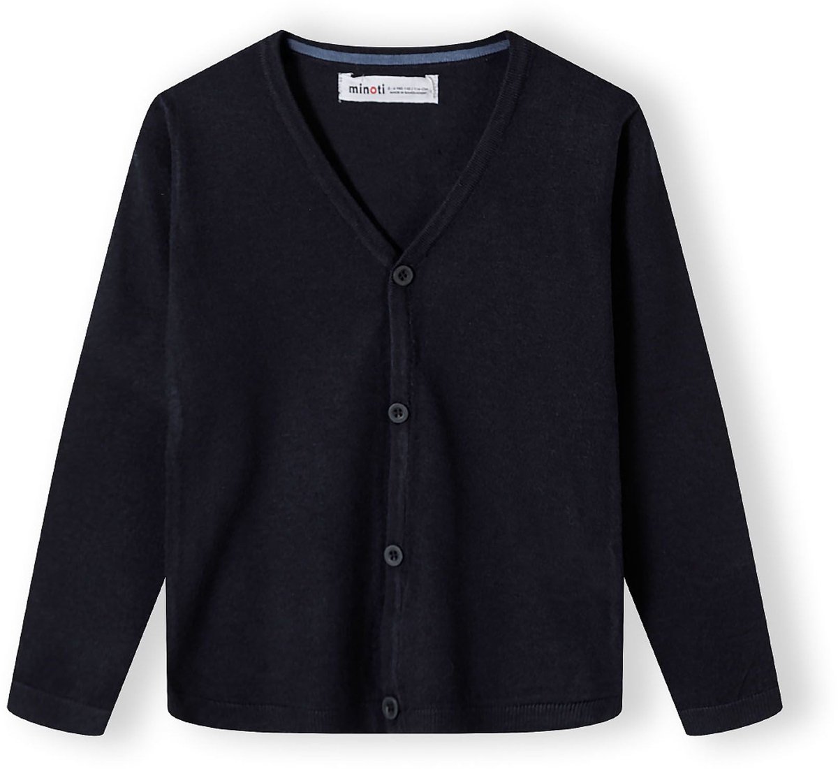 Minoti vest jongens fijngebreid met knoopsluiting - viscose