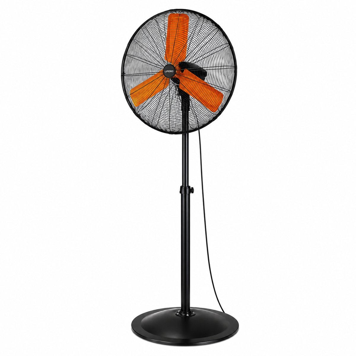 Lifero Staande Ventilator 250W - Ventilatoren - Verstelbaar 3 Standen - Industriële Ventilator - Koelventilator op Statief - Ventilatie