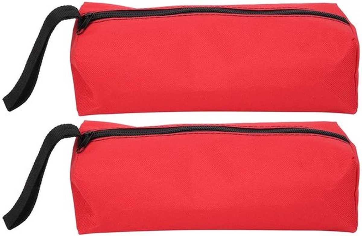 Gereedschapstas Draagbaar - 2 Stuks - Multifunctionele Opbergtas - Polyester 600D - Opslaggereedschap - Afmetingen 25 x 8,5 x 7 cm