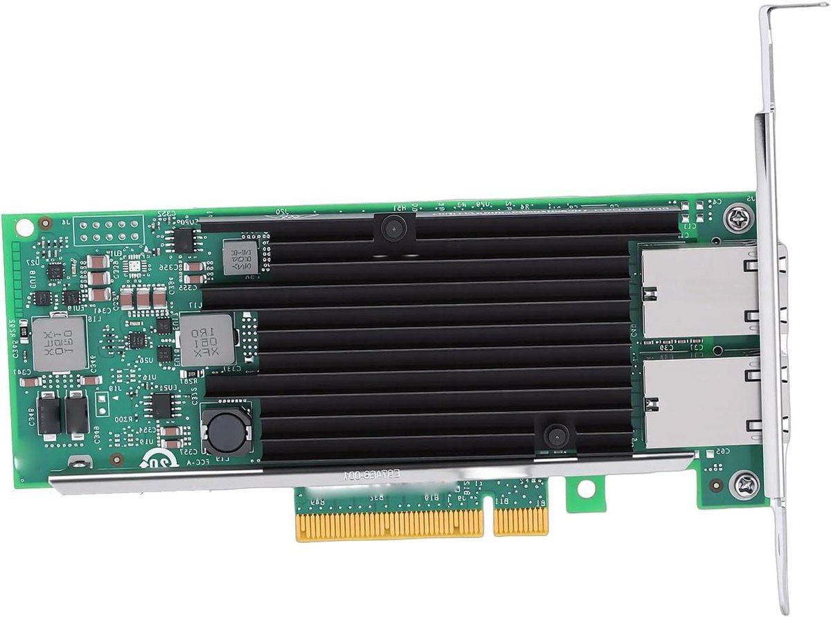 Netwerkkaart Dubbele RJ45 - Netwerkadapter PCIe - Server Netwerkverbinding - X540 Controller Chip - 10GbE - N.v.t.