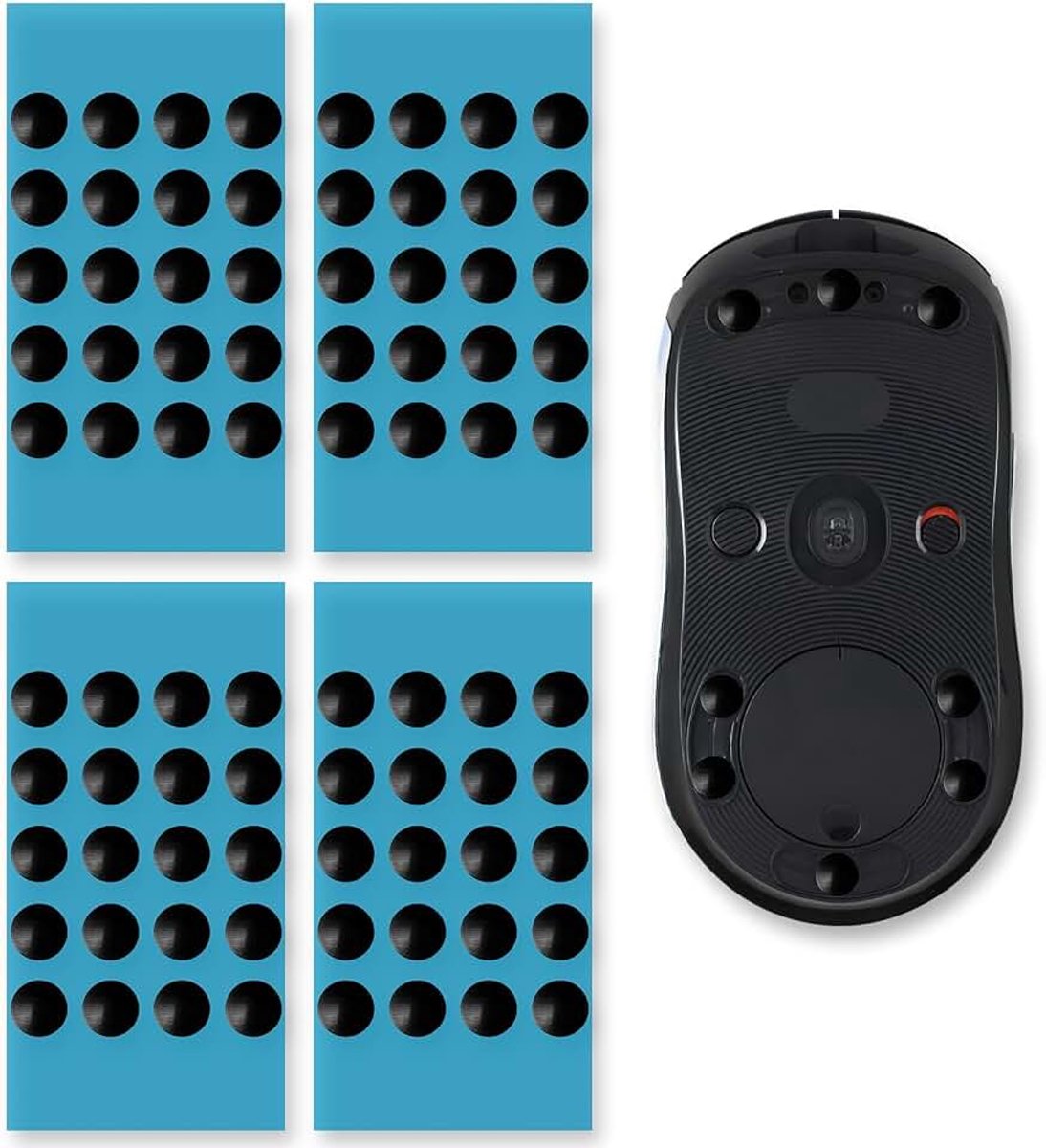 80 stuks muisskates set voor Logitech G Pro draadloos, ultrasnelle muisvoeten met afgeronde randen en perfecte glijeigenschappen voor gaming kantoor