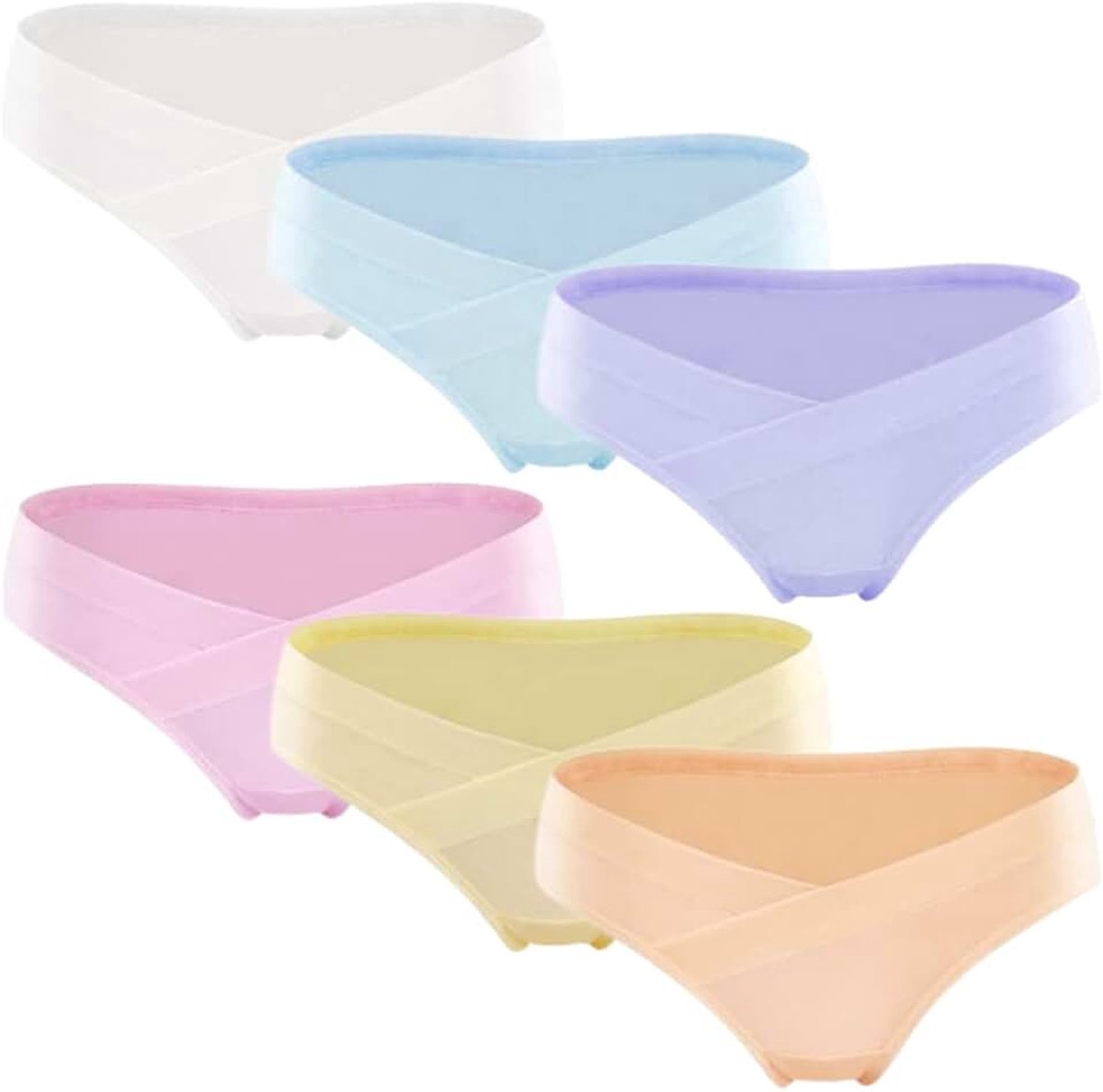 Zwangerschaps Slipje Ademend Katoen Knickers Dames Zwangerschap Postpartum Ondergoed 6 Pack