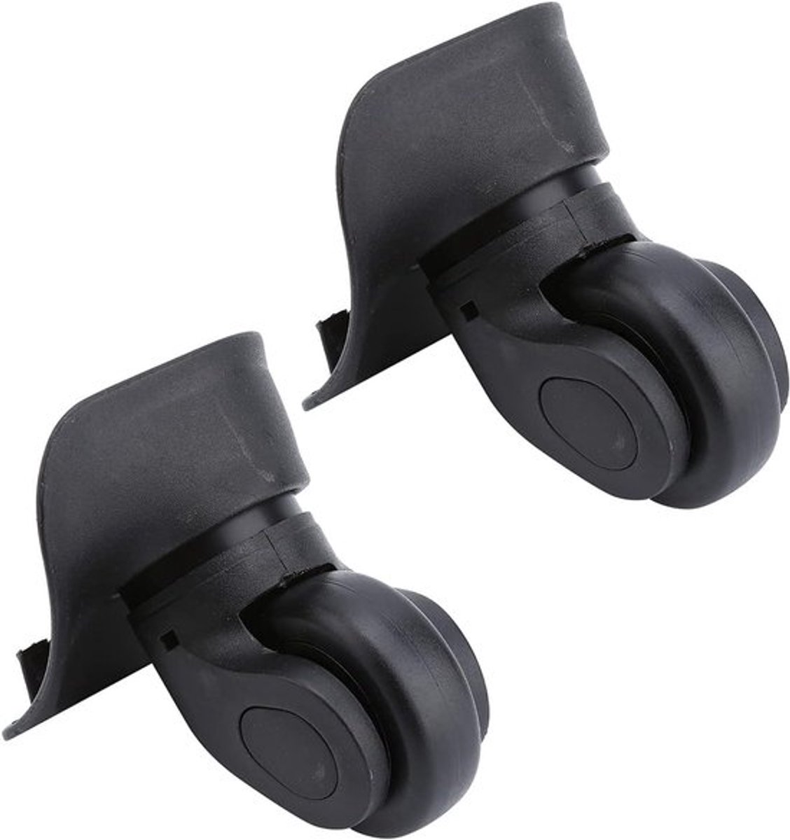 Wielen voor Koffers - Vervangende Wielen - 2 Stuks Zwenkwielen - Universeel Geschikt - Zwart - Reiskoffer Accessoires - Kofferwielen