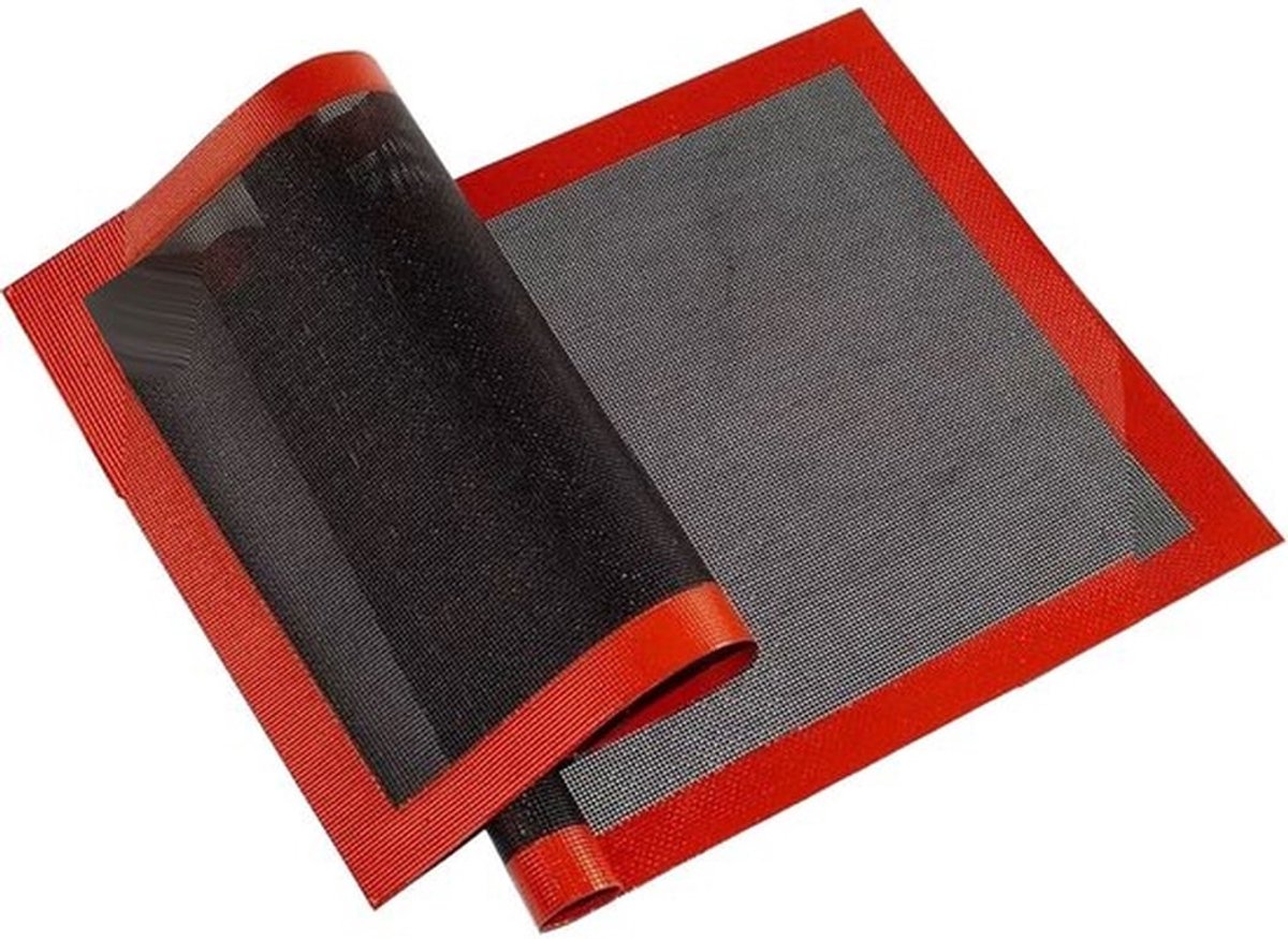Siliconen Pizzamat - Geperforeerde Bakmat - 2 Stuks - 30x40cm - Siliconen
