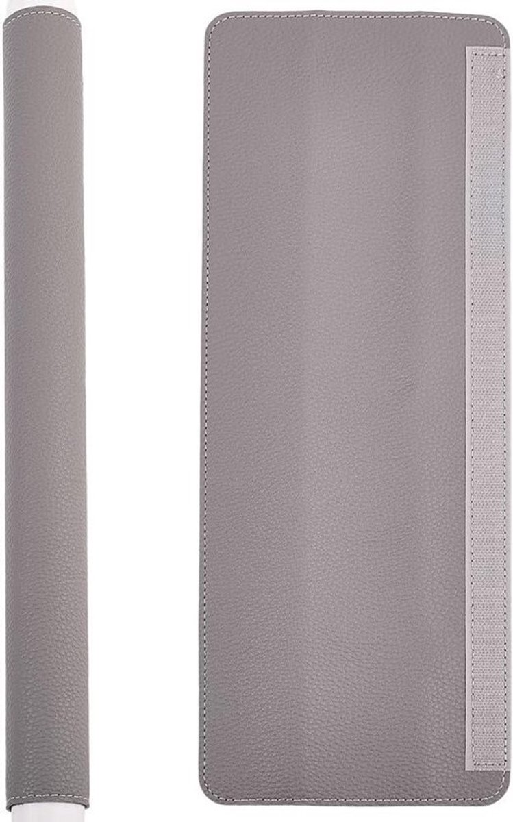 - Deurklinkhoezen - PU Lederen - Wasbare - Antislip - Koelkast Apparaat - Vaatwasser Handvat Cover - Grijs - Keuken - Vlekkenbescherming - Geschikt voor divers​e modellen - 2 stuks - Houdt keuken schoon van vlekken, voedsel en vuil
