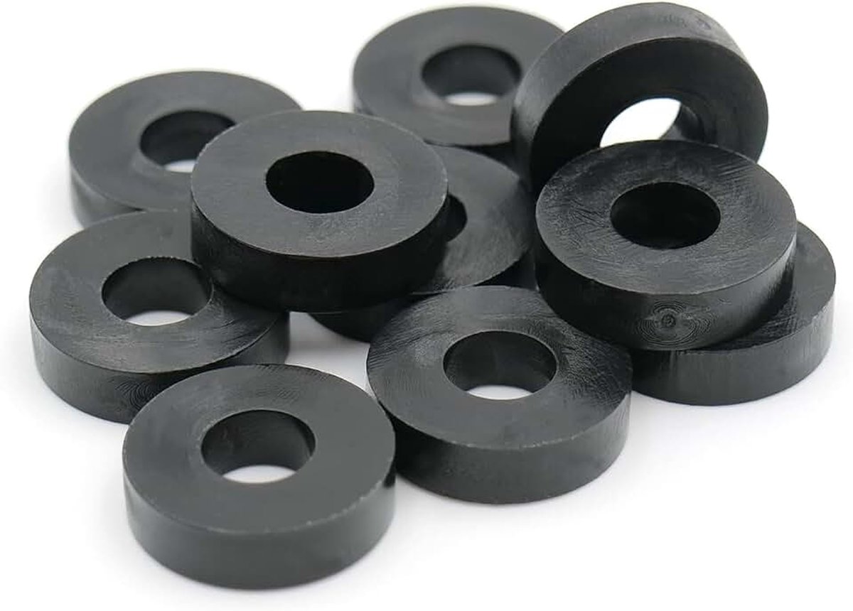 10 x afstandshulzen sluitringen L 4 mm x Ø 25/8,2 mm M8 rond HD-polyethyleen