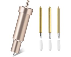 Reservemes met tas, Fine Point Cut Blade Deep Cut Blade, 30/45/60 graden Sharp Deep Point lemmet, compatibel met Cricut Maker, Maker 3, Air 3, Air 2, Air, One, Explore 3