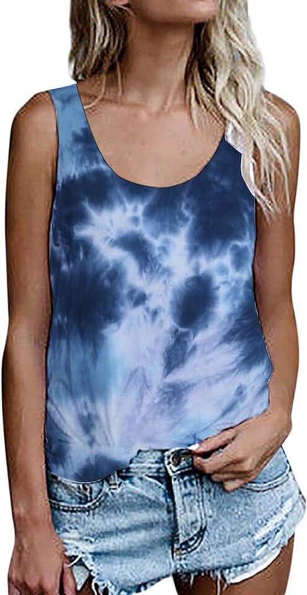 Mouwloze zomertop voor dames, losse pasvorm, tanktop
