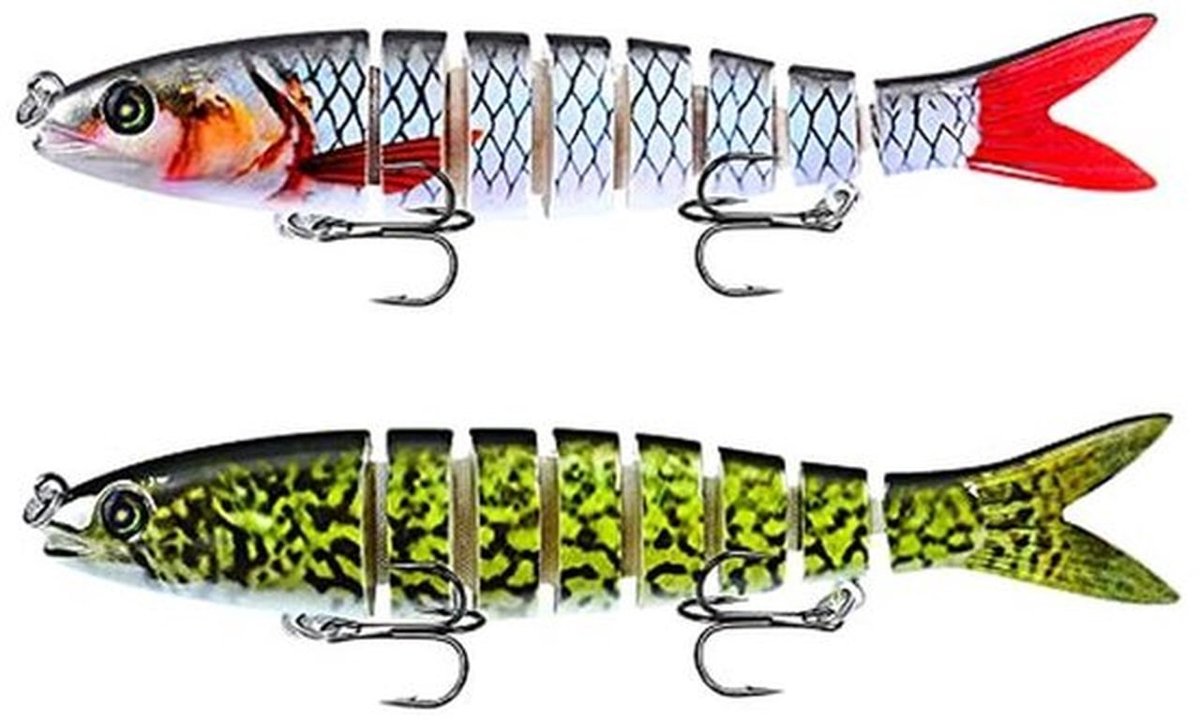 Multi-gewrichtsachtige Wobbler Snoekaas - Swimbait en Jerkbait Aas voor Roofvissen