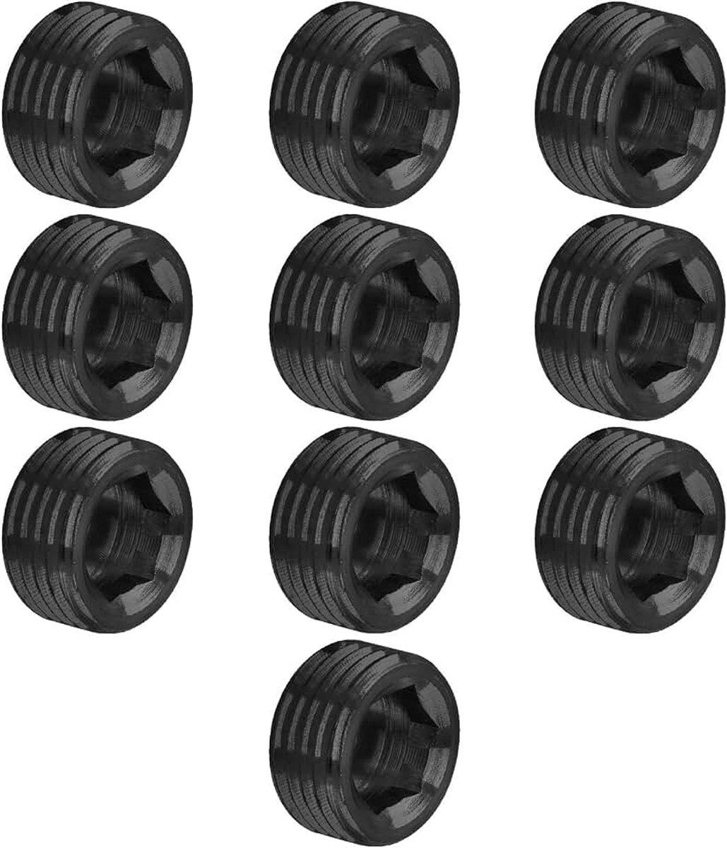 10 Stks Carbon Steel 1/2 '' NPT Mannelijke Pijp Plug Fitting
