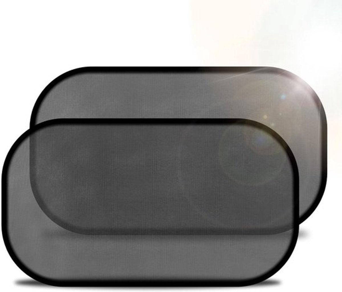 Autozonwering met UV-bescherming voor personenauto's - Set van 2 - Zwart 51 x 31 cm - Geschikt voor kinderen