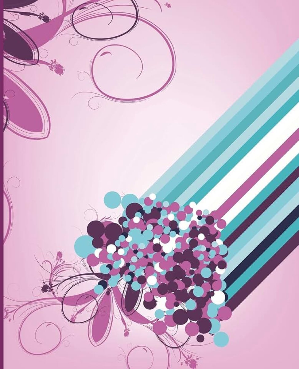 Floral Notebook: Floral Notebook, Writing Notebook For Women, Pink Purple Blue Notebook, 7.5 x 9.25 wide ruled notebook