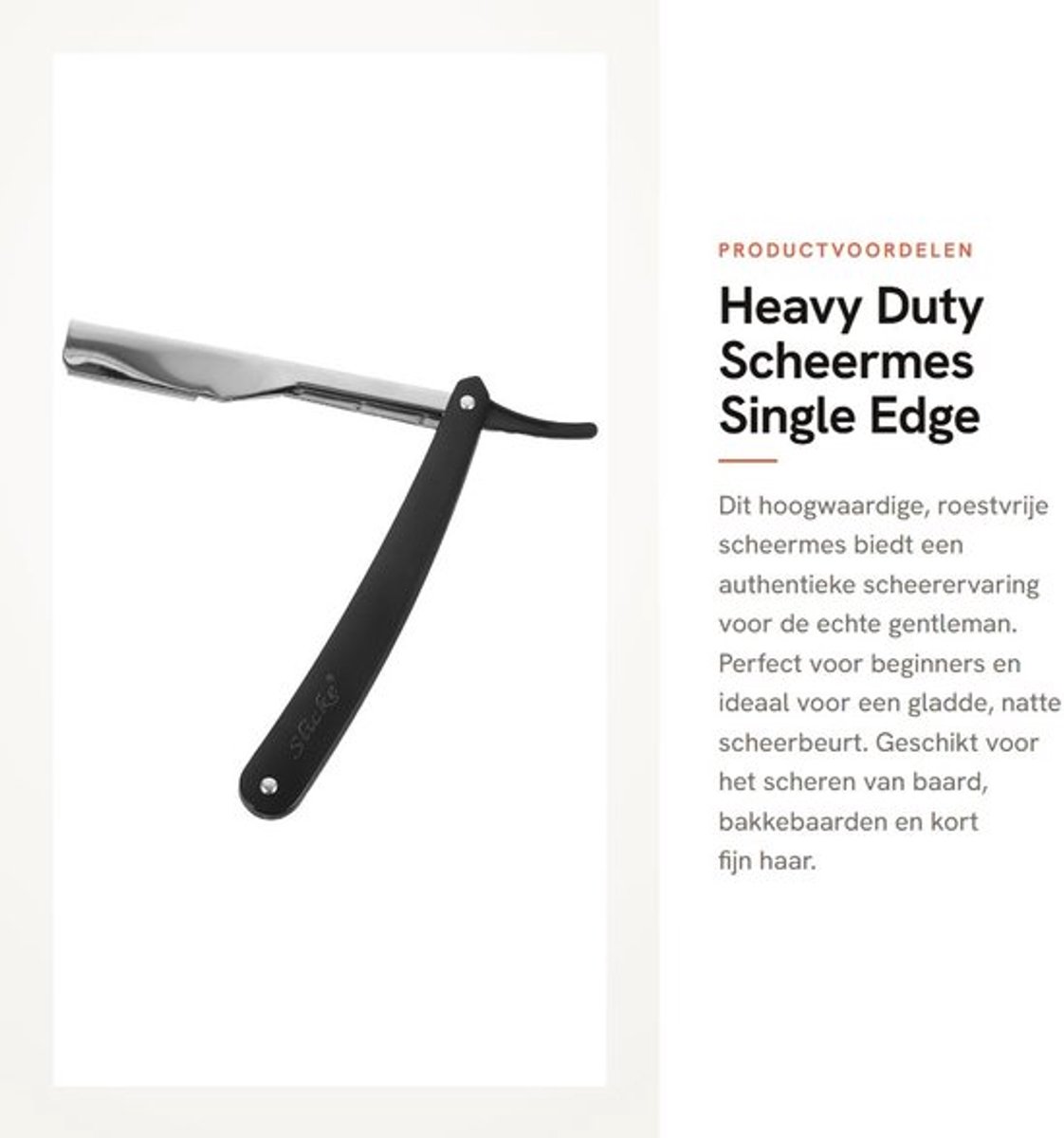 Scheermes Heavy Duty - Scheermesjes - Roestvrij Staal - Veiligheid - Draagbaar - Ideaal voor Perfect Nat Scheren - Veiligheidsmes