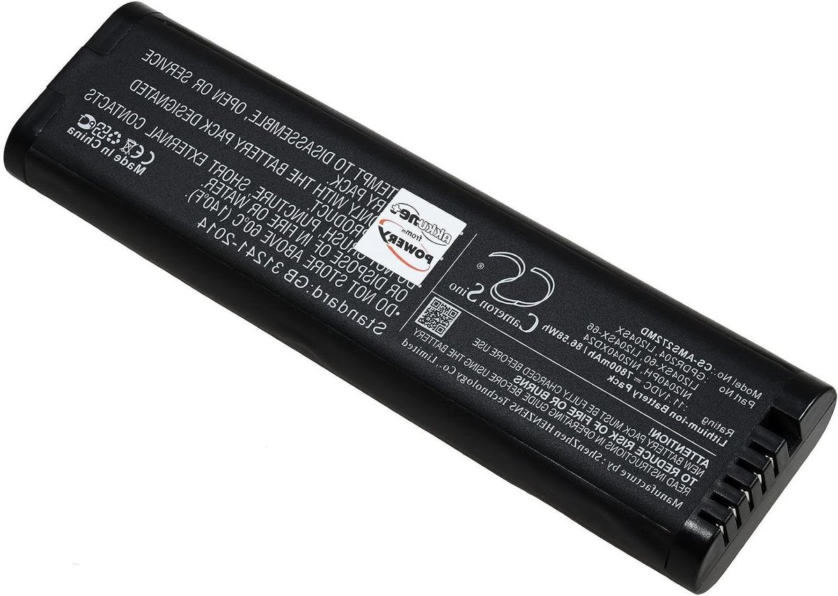 Batterij voor Multimeter - Vervangende Batterij - Mobiele Metingen - Hoge Capaciteit - 11.1V 7800mAh - Zwart