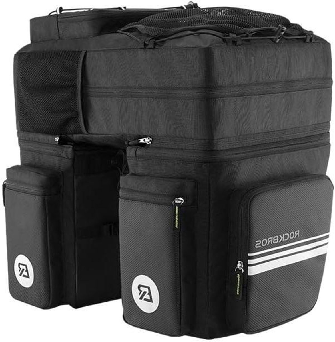 Fiets bagagetassen - Fietstassen set - Fietsbepakking op drager - 3-in-1 met rugzak - 48 Liter - Zwart