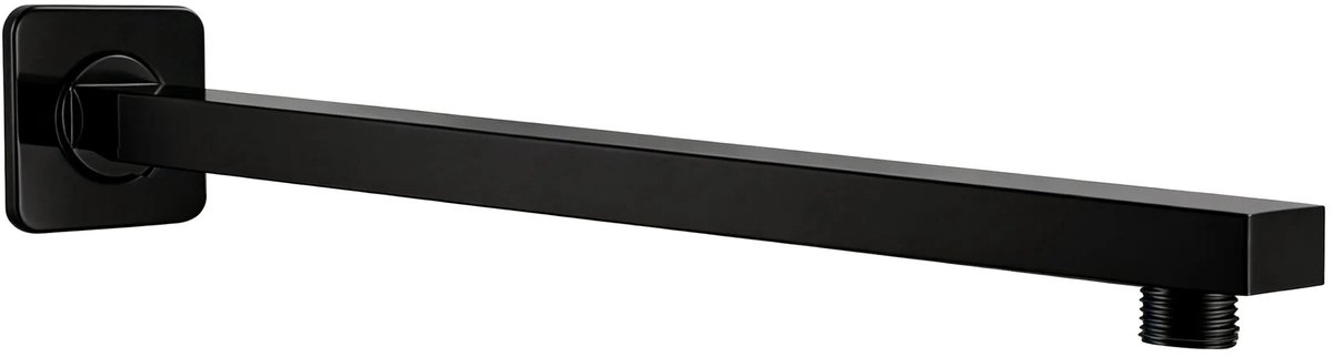 Rea - Vierkante Douchearm Js-9022b 40cm Black - 3 x 40,5 x 2,8 cm