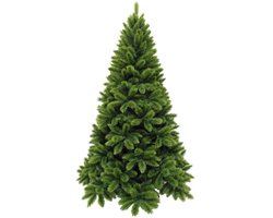 Triumph Tree Tsuga Kerstboom - Kerstversiering voor Binnen met 806 Takken - Kunstboom Rond en Groen - Naaldjes met Besneeuwd Effect - H215 x Ø137 cm - Klassieke Stijl