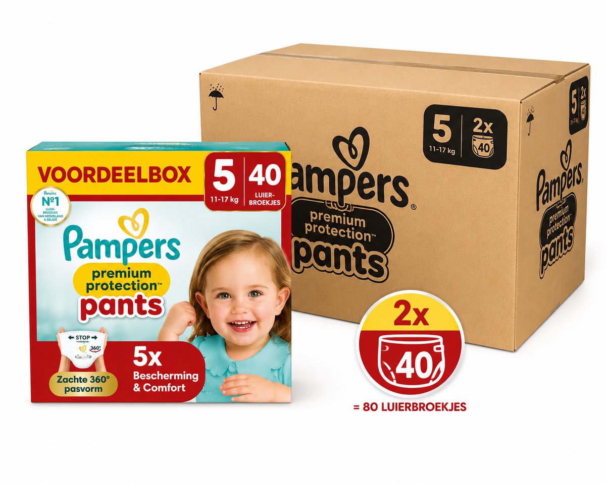 Pampers Premium Protection luierbroekjes maat 5 | 80 stuks