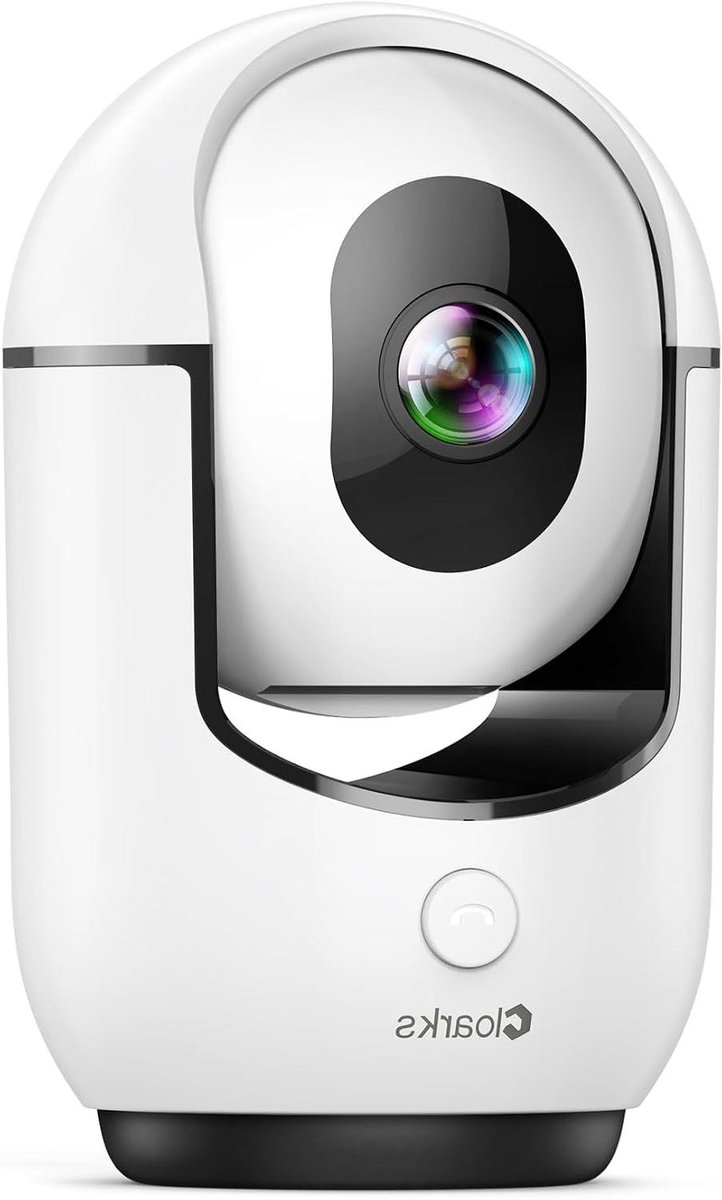 Beveiligingscamera Binnen - Huisdiercamera Babycamera - Huisbewaking - AI Bewegingsdetectie - 2K Resolutie - Wit