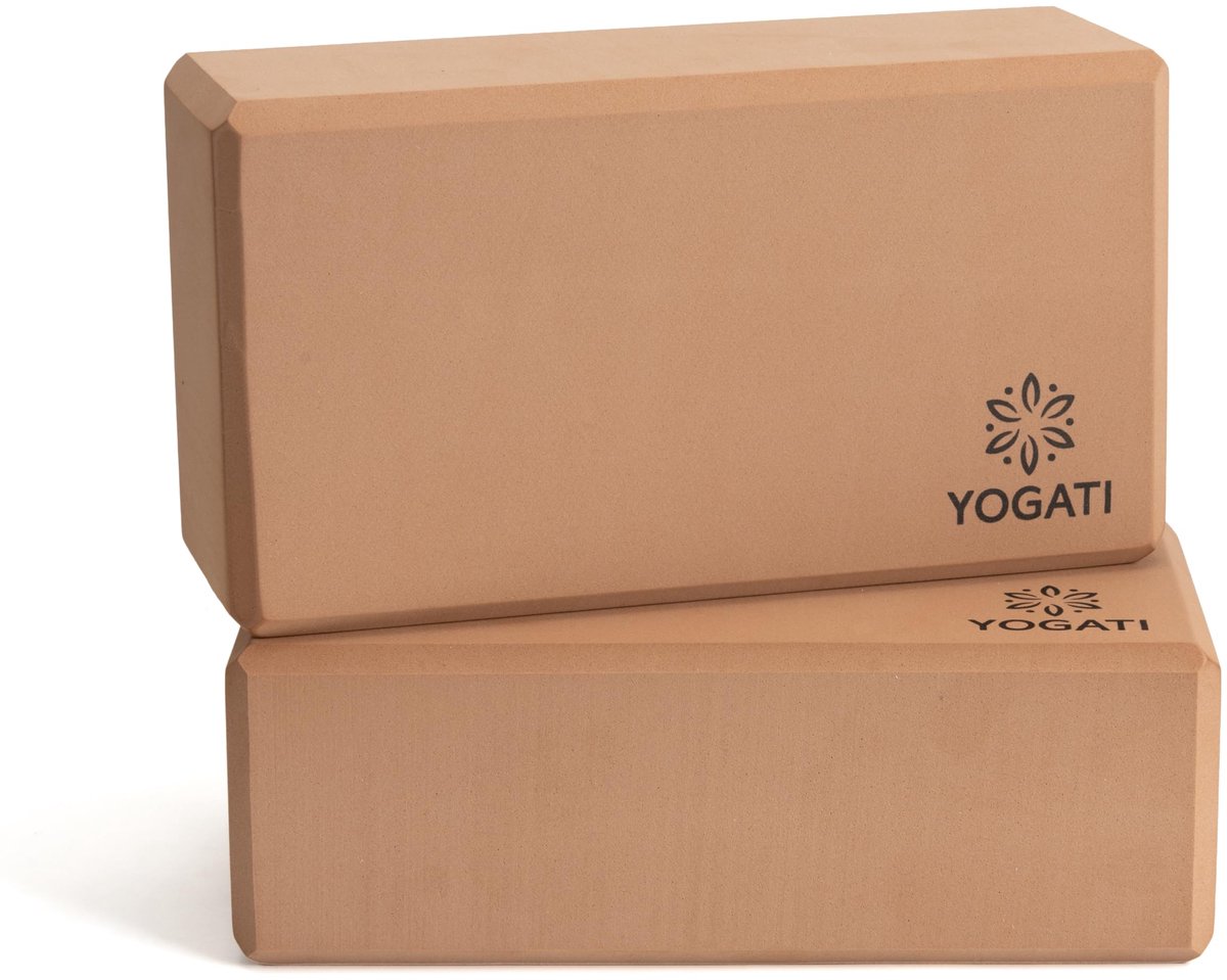 Yogablokken set van 2 - hoge dichtheid EVA-schuim - antislip ondersteuning - ideaal voor beginners - SnelShoppen