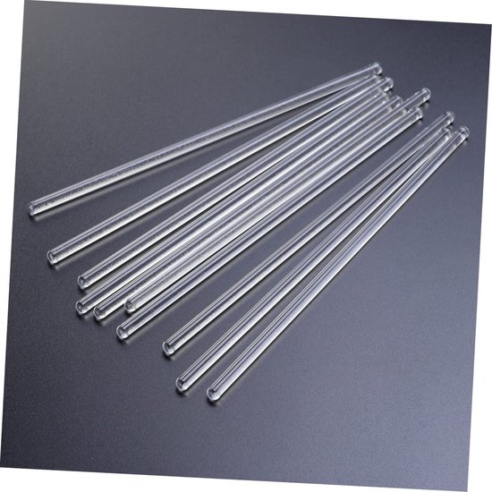 Glazen Roerstaafjes - Lab Accessoires - Dranken Mengen - Herbruikbaar en Dubbelzijdig - 10 Stuks - Transparant — afbeelding 5
