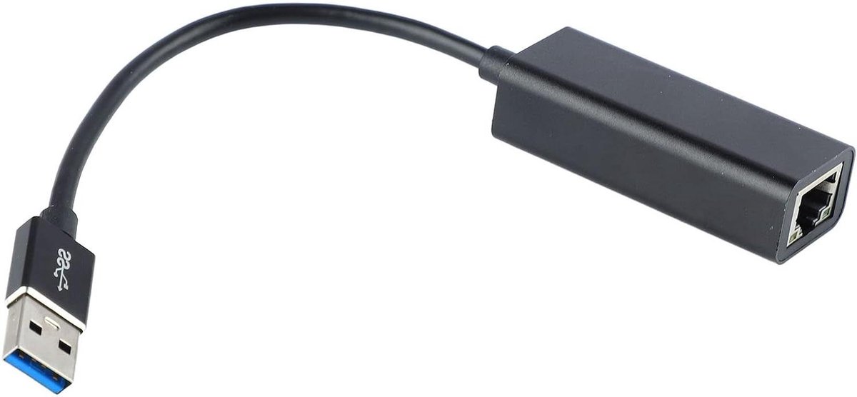 USB C Adapter - Ethernet RJ45 - Stabiel Internet - Aluminium Behuizing - Gigabit Snelheid - Zwart