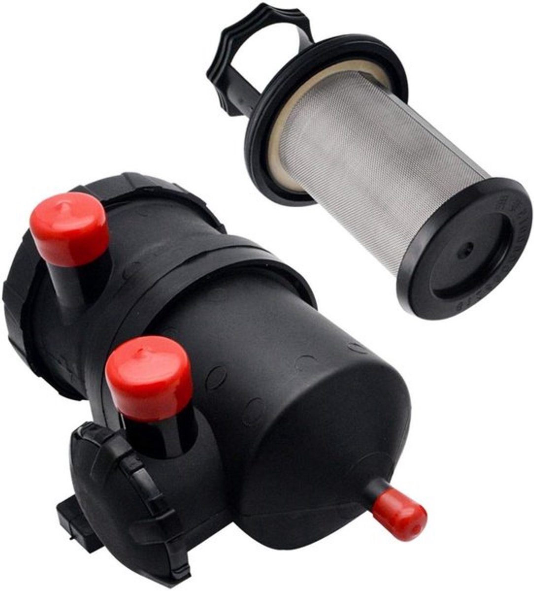 Universele RVS Oil Catch Can met Filter voor Turbo Diesel - Compacte Oplossing voor 4WD en Motorprestaties Verhogen