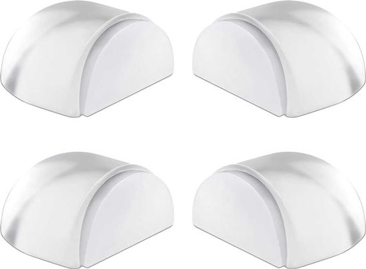 Deurstopper 4 stuks vloer 39 x 41 x 20 mm - transparant - zelfklevend - bescherming muur meubels