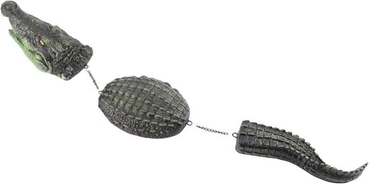 - Drijvend Ornament van Vijvertuin - Waterbeeld - Krokodil - Waterornament - Geschikt voor Buitengebruik - Groen - Decoratief - Vijverdecoratie