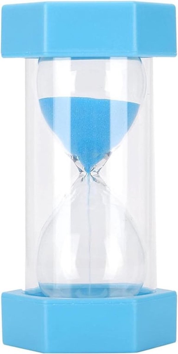 - Zandloper - 5 Minuten - Kleurrijk - Plastic - Kinderen, Tandenpoetsen, Spelletjes, Klaslokaal, Huis, Keuken - Blauw Zandhorloge - Kantoordecoratie