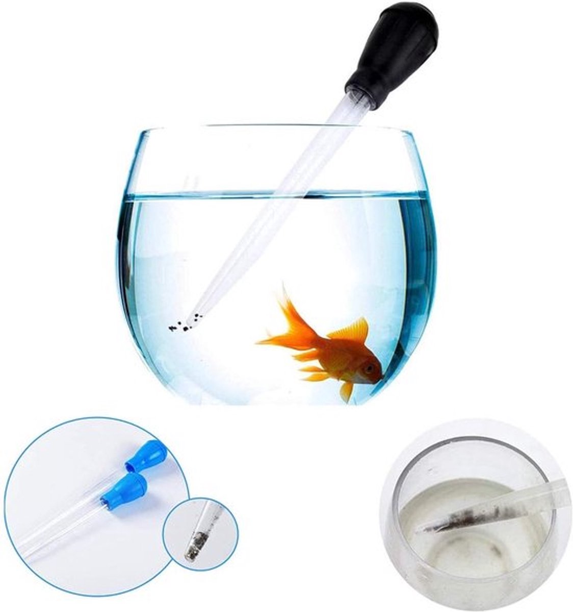 Aquarium sifon - 6 stuks waterwisselaar - pipetdruppelaar voor aquarium grindafvalreiniging