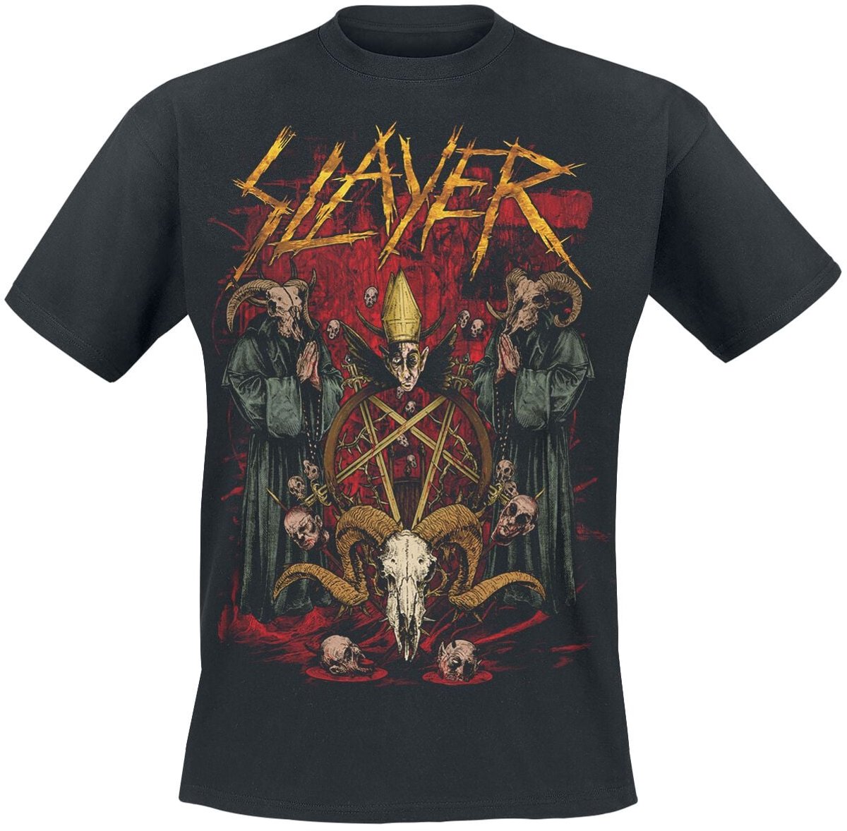 Slayer Goat Pray Heren T-shirt - zwart - S