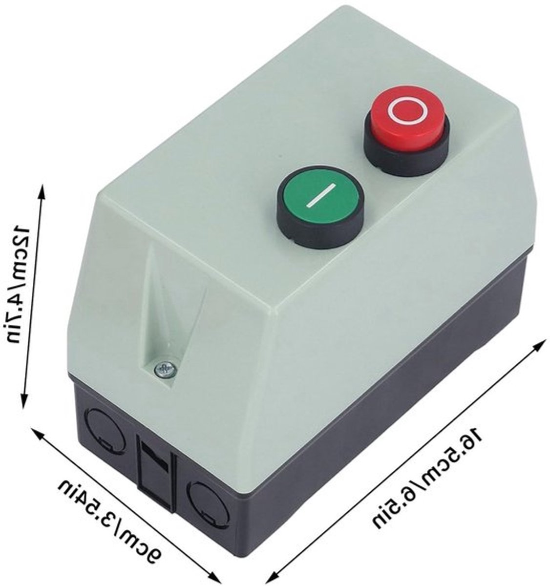 Fase 1 Magnetische Schakelaar 220-230V, IP55 Waterdichte Motorstarter met Overload Bescherming, Geschikt voor Compressoren, Pompen en Motoren, Betrouwbaar en Duurzaam