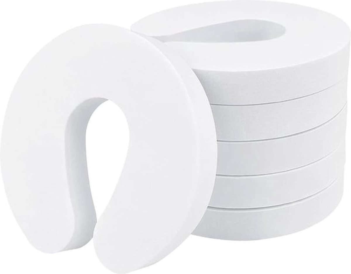 Deurstopper Kinderbeveiliging deur 6 stuks klembescherming - deurbescherming - vingerklembescherming - extra brede