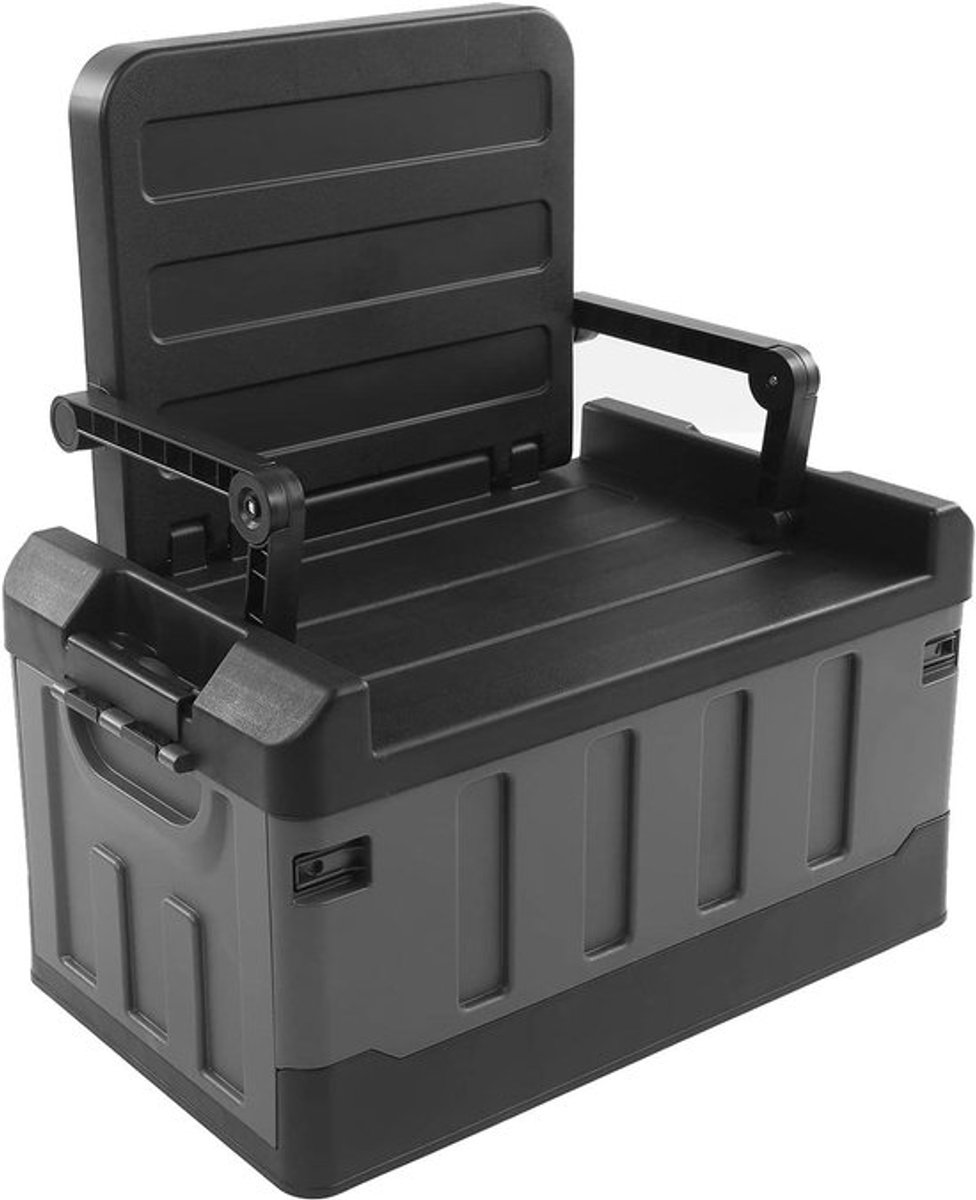Opvouwbare Kofferbakcontainer en Opbergstoel voor Auto - 200 Kg Capaciteit - Multifunctionele Organisator - RV en Voertuig Organisatie