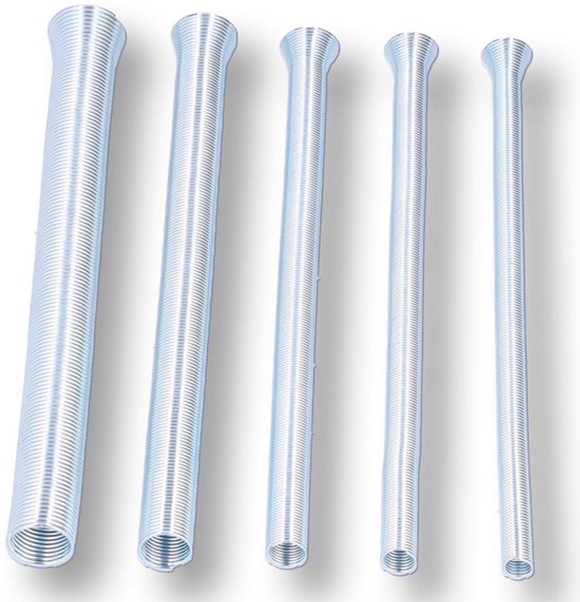 Buisbender Set - 5 Stuks - Gereedschapsstaal - Voor Koper/Aluminium Buizen - Buigen tot 5/8, 1/2, 3/8, 5/16, 1/4 - Lichtgewicht 300g - Buisbuiger