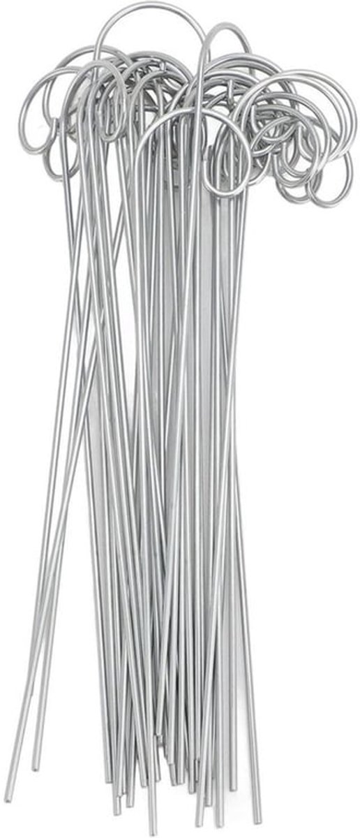 Plantlabel 30 Stuks - Roestvrij Stalen Haken - Tuinmarkeringen - Weerbestendig - Eenvoudig te Verplaatsen - Afmetingen 200 mm - Tuinmarkers